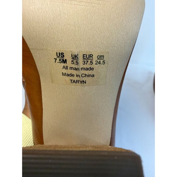 Carlos Santana Taryn Ankle Boot Women'sTaryn Size 7.5 Brown Western Block Heel - Picture 10 of 12
